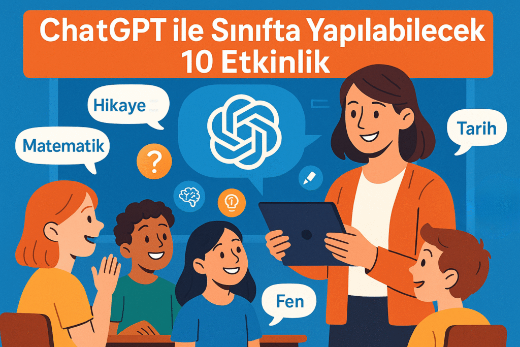 ChatGPT ile Sınıfta Yapılabilecek 10 Etkinlik – Öğretmenler İçin Uygulama Önerileri